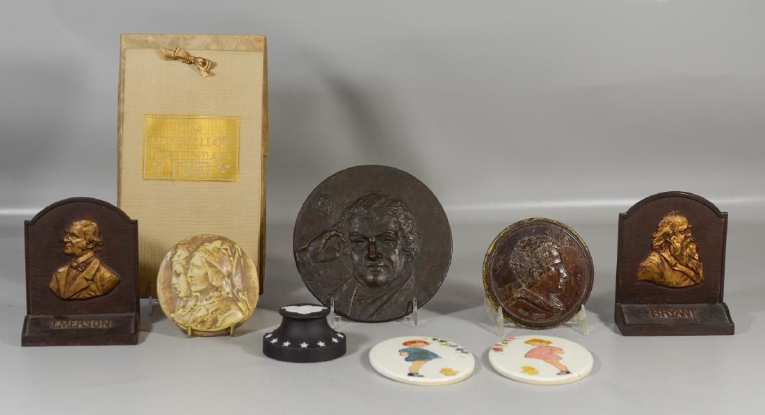 Lot of 9 miscellaneous pcs: 1918 Longfellow calendar, (1 of 7)