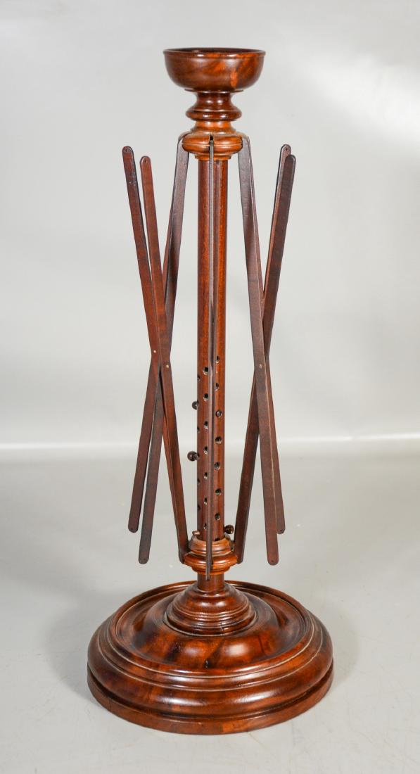 Mahogany yarn swift, 19th c, may be sailor made, (1 of 1)