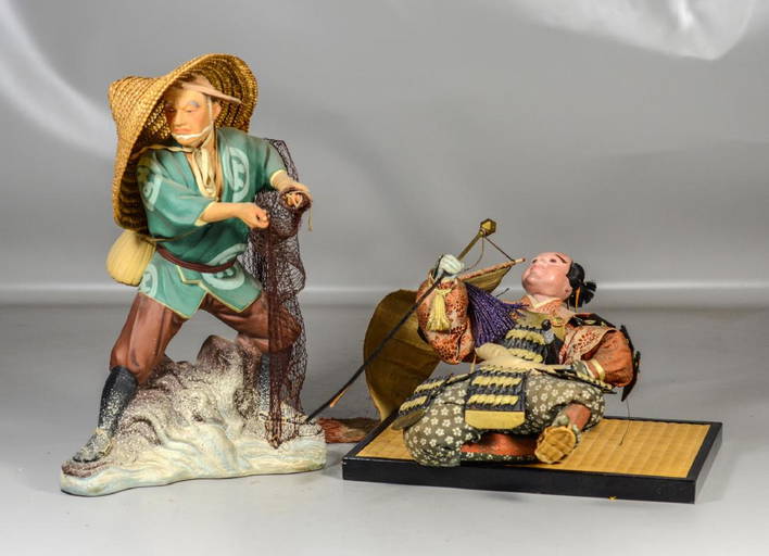 2 Japanese Dolls, one Hakata Urasaki doll (damage to Mar 28, 2017