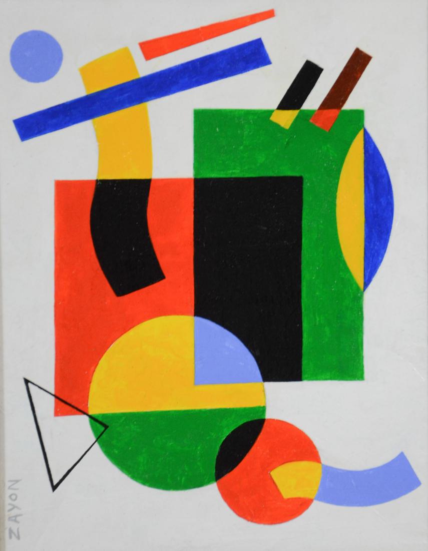 Seymour Zayon (American, PA, b 1930), abstract on (1 of 2)