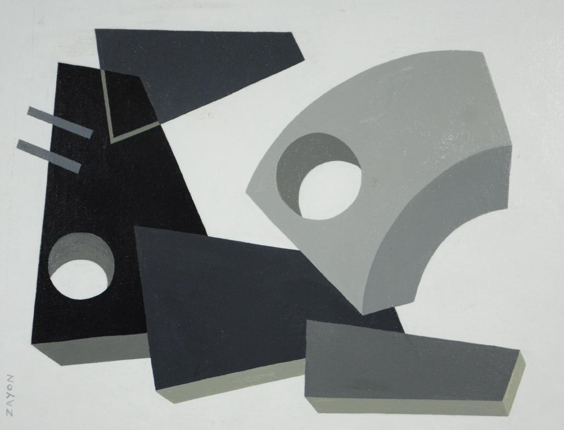 Seymour Zayon (American, PA, b 1930), en grisaille (1 of 2)