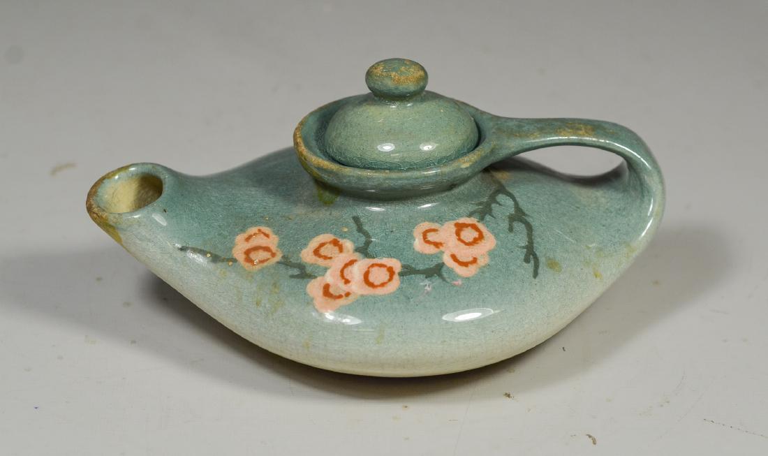 Owens glazed pottery small teapot (1 of 4)