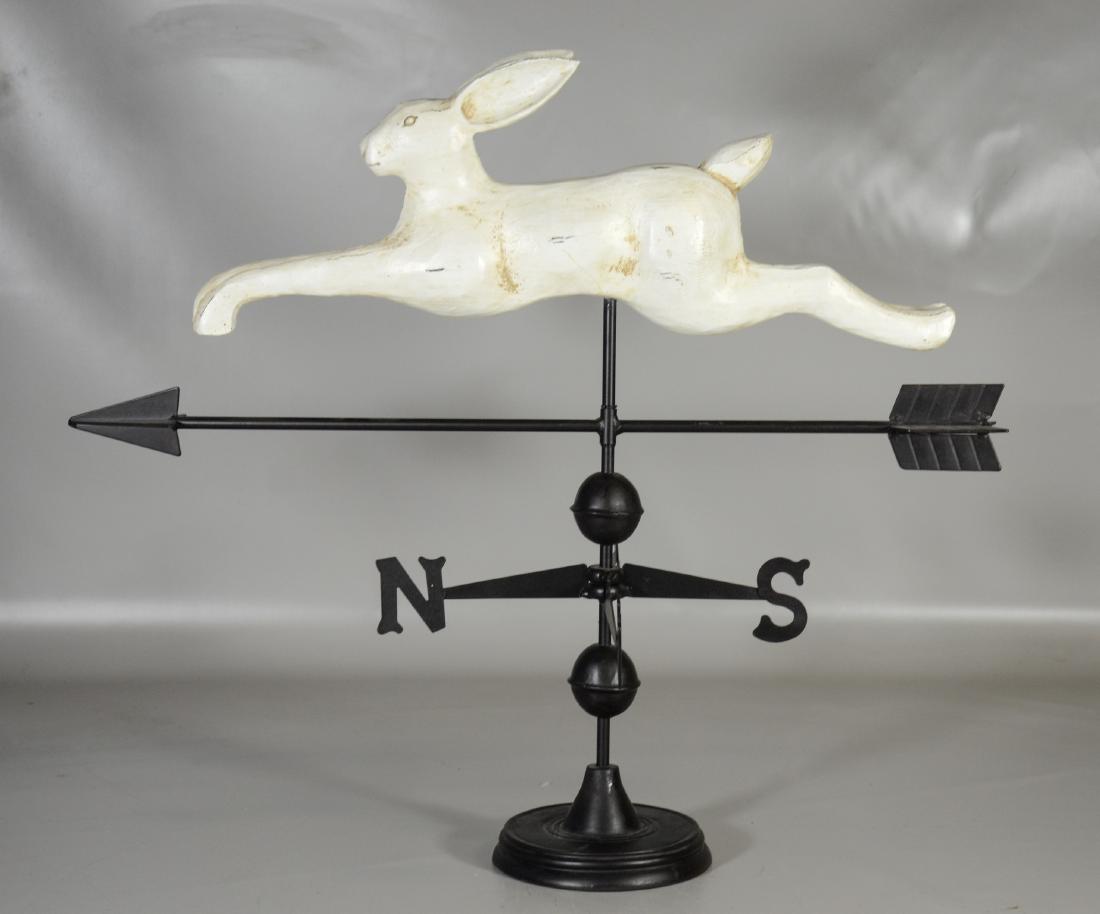 Folk Art Style Rabbit Weathervane, (1 of 2)