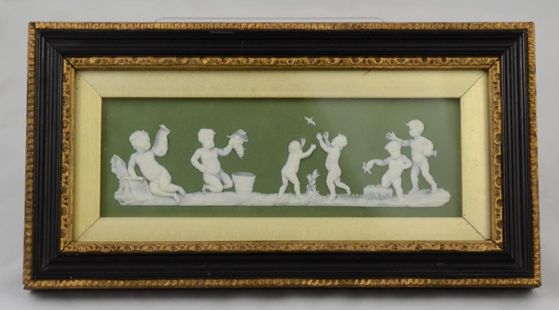 Wedgwood Green Jasperware Porcelain Plaque (1 of 3)