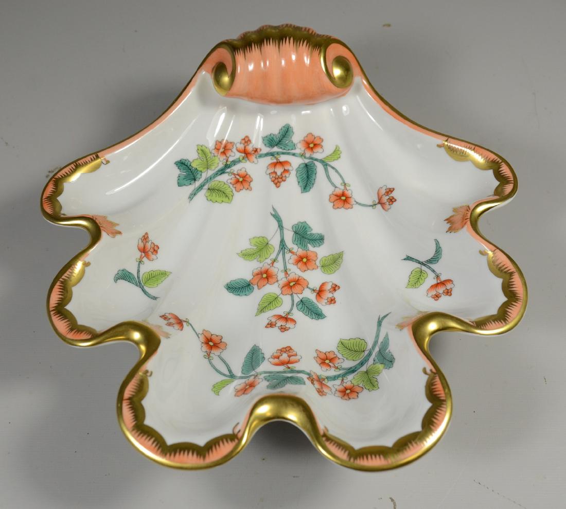 Herend Hungary Handpainted Porcelain Shell Dish (1 of 3)
