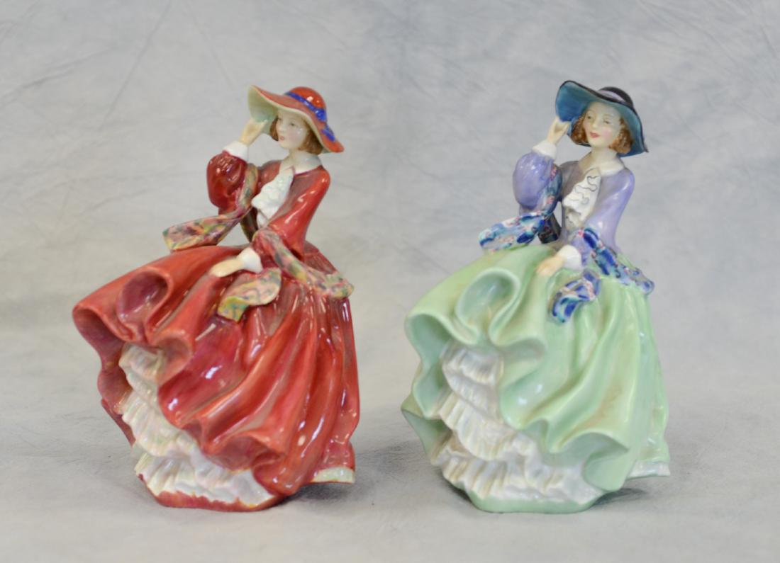 Two (2) Royal Doulton Top O'The Hill Figurines (1 of 4)