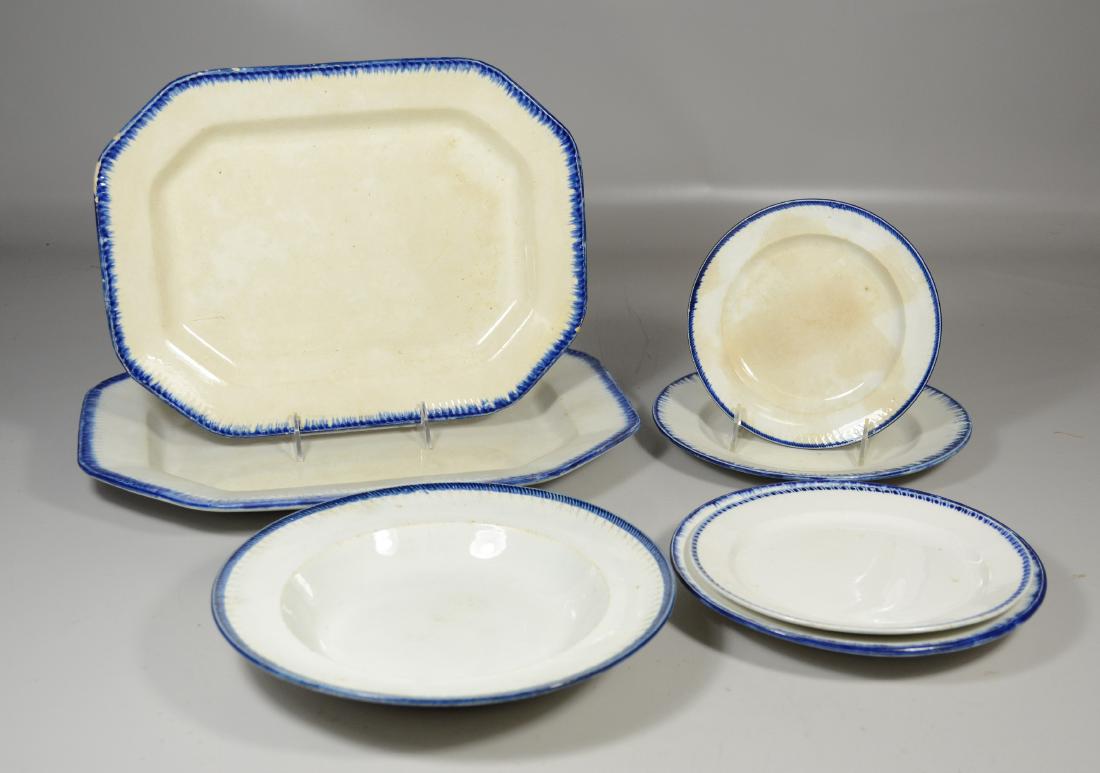 Seven Pieces of Leeds Feather Edge Pottery (1 of 7)