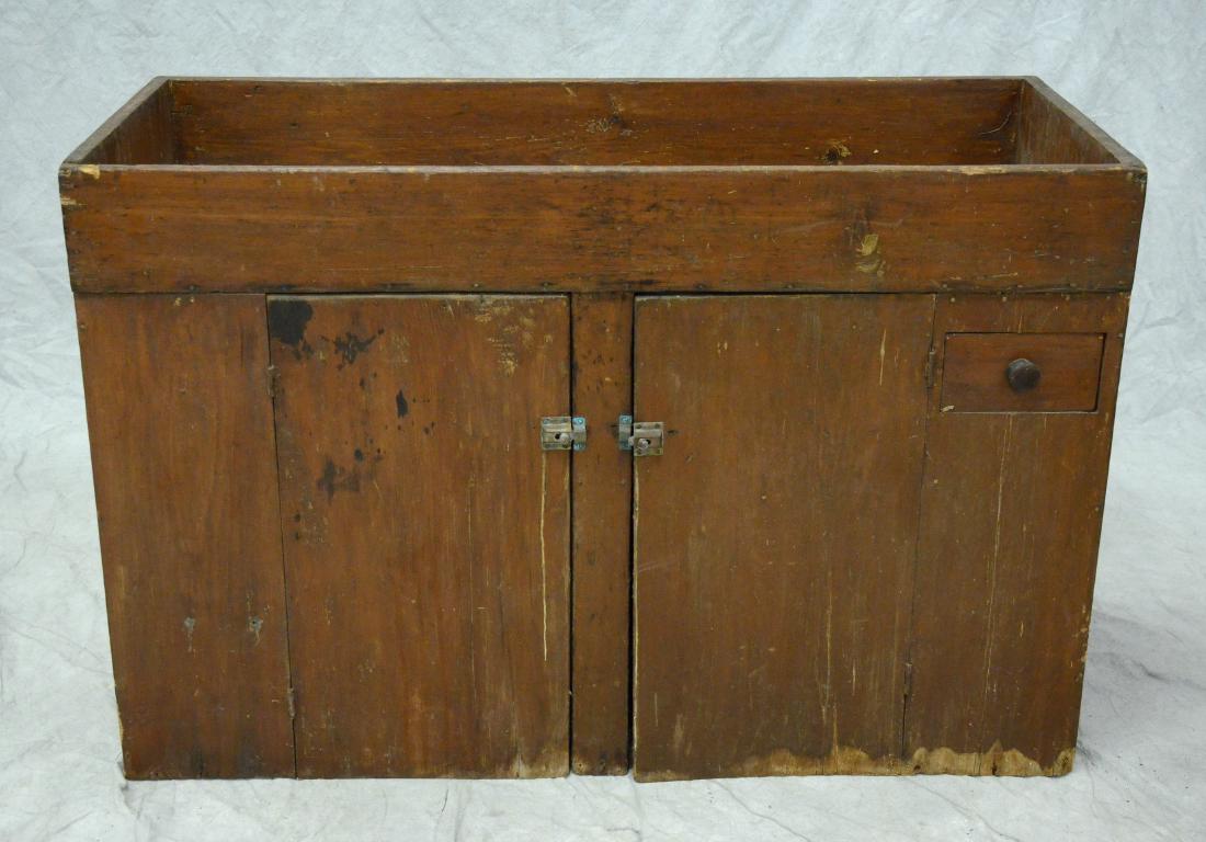 Pine Dry Sink: Pine Dry Sink with drawer, 33" h, 50-1/4" w, 21" d