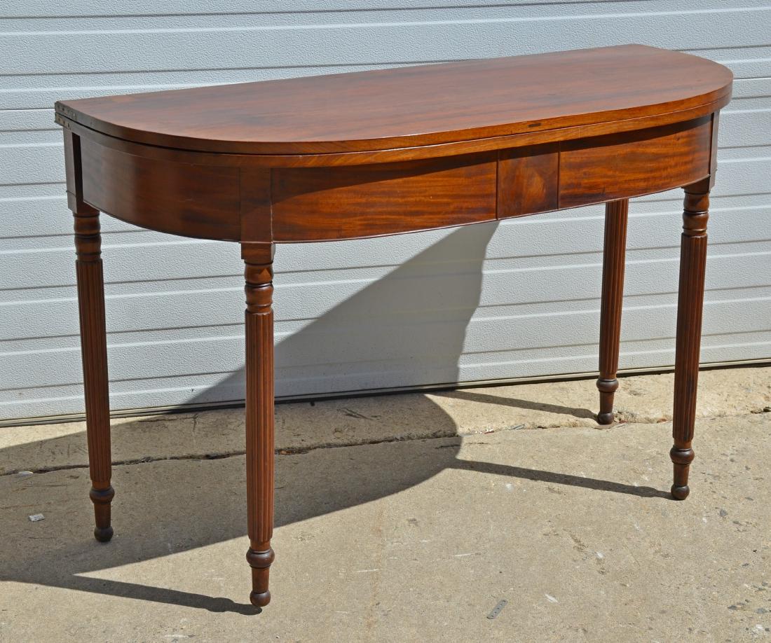 Sheraton Style Demi-Lune Table (1 of 2)