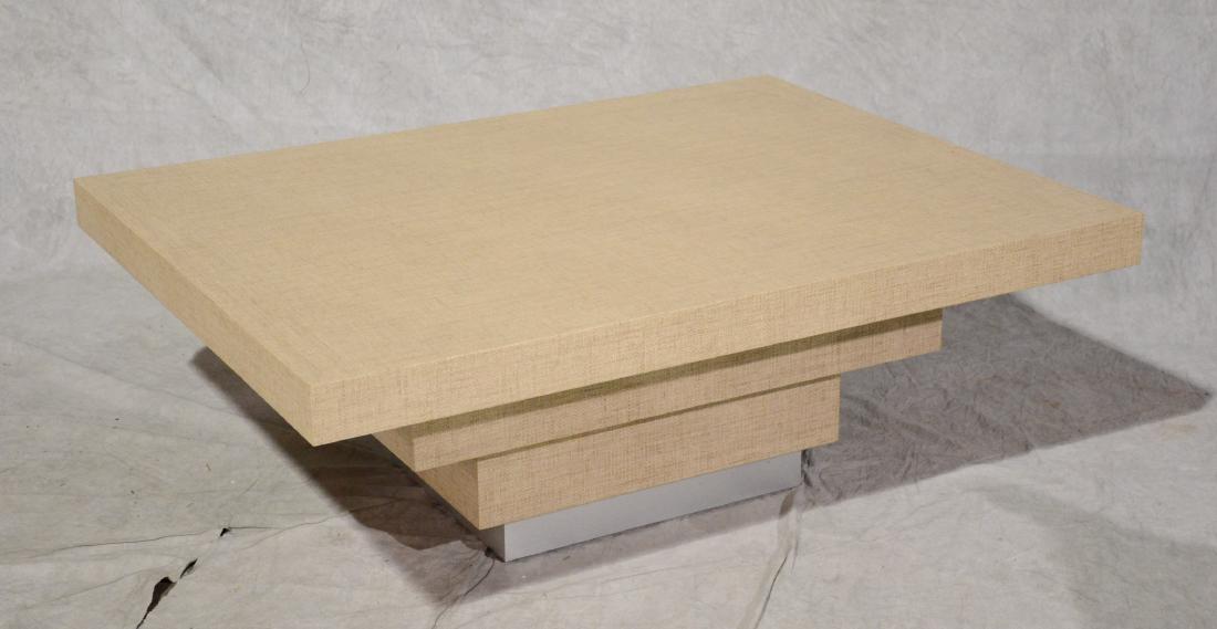 Rattan covered modern design coffee table (1 of 3)