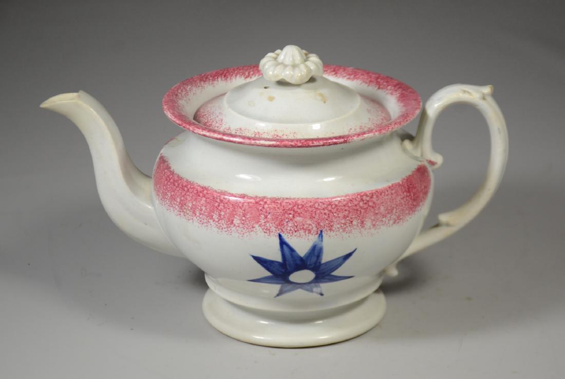 Sponge Decorated Soft Paste Teapot (1 of 3)