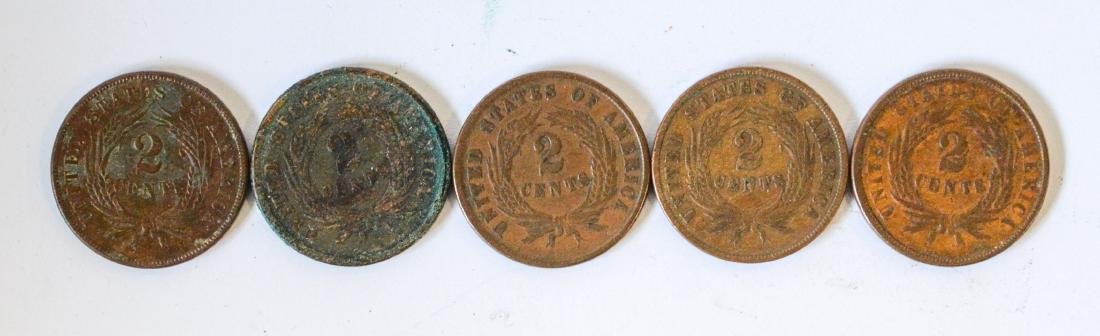 (5) Two cent pieces (1 of 1)
