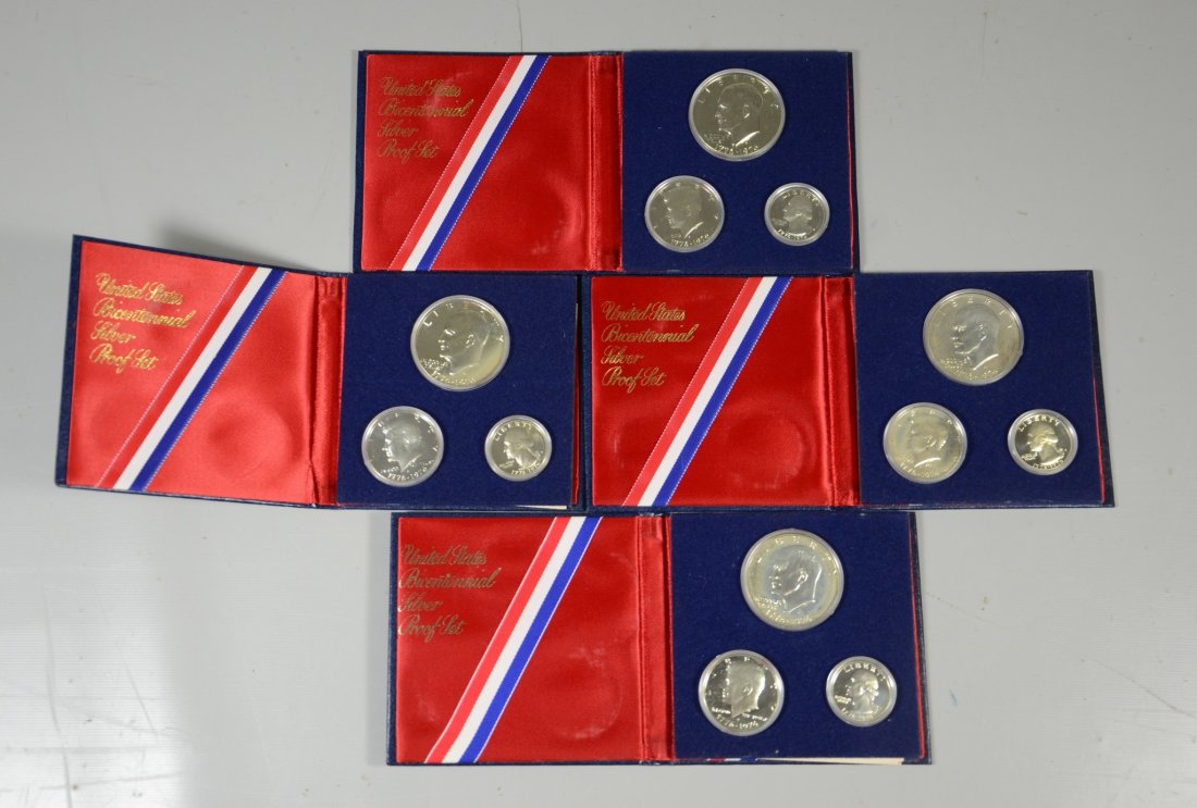 (4) 1976 Bicentennial Silver proof sets (1 of 1)