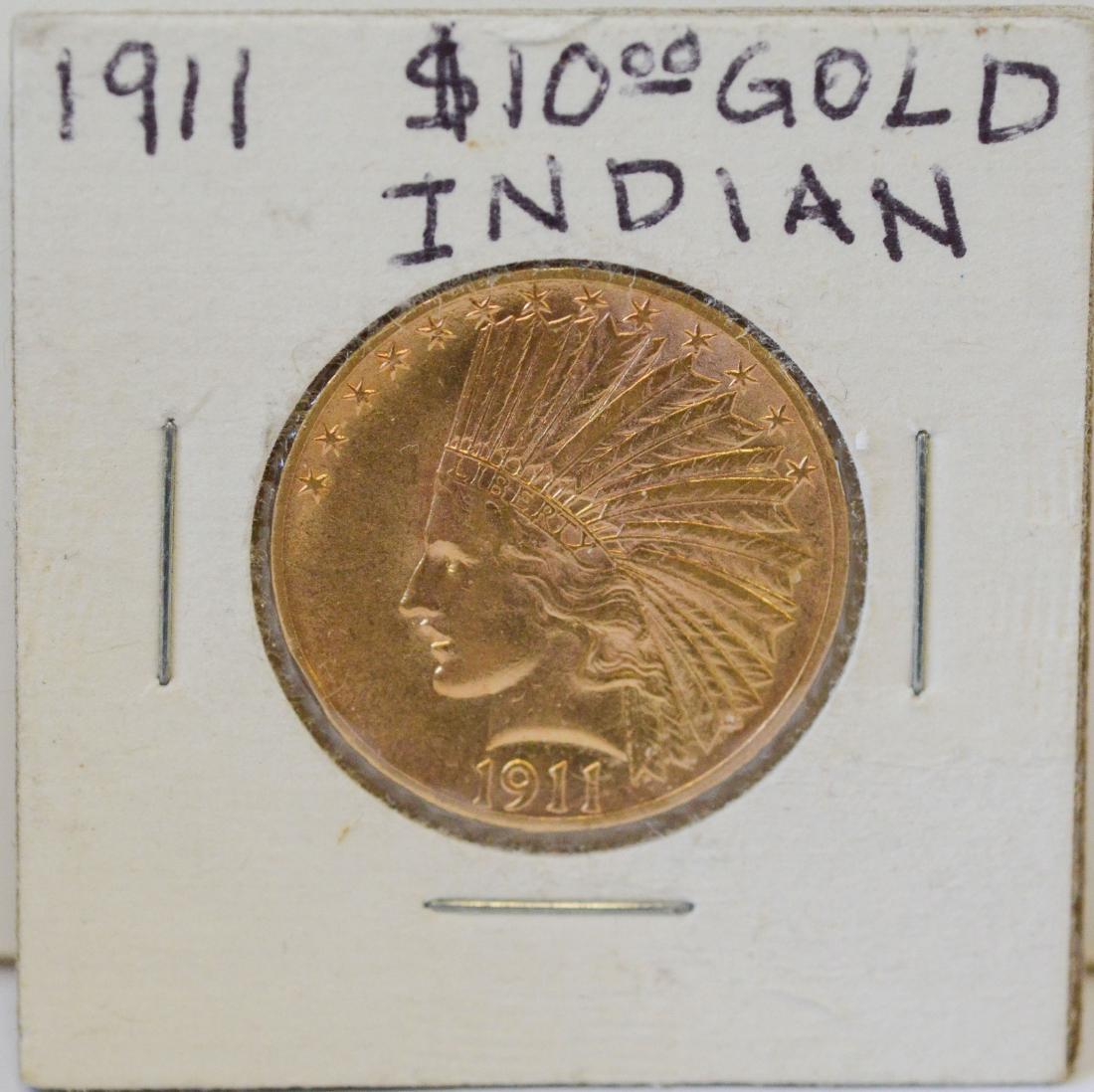 1911 $10 Indian gold coin (1 of 2)