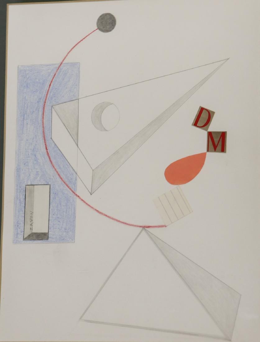 Seymour Zayon Collage & Graphite Construction (1 of 2)