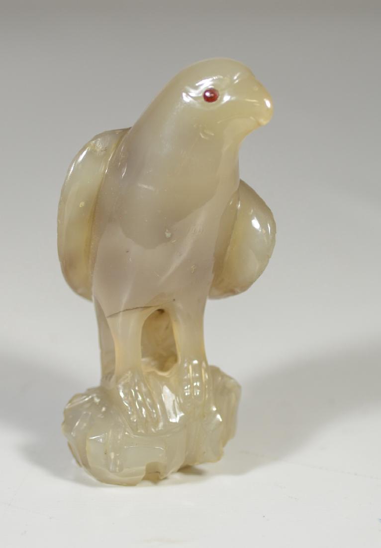 Hand carved agate stone bird figurine (1 of 6)