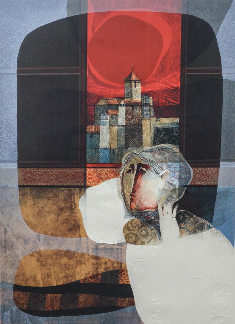 Alvar Sunol  embossed lithograph, (1 of 3)