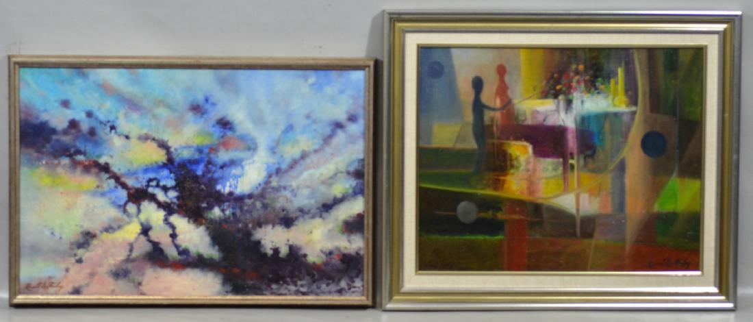 Russell Lee Finley (2) abstract paintings (1 of 6)