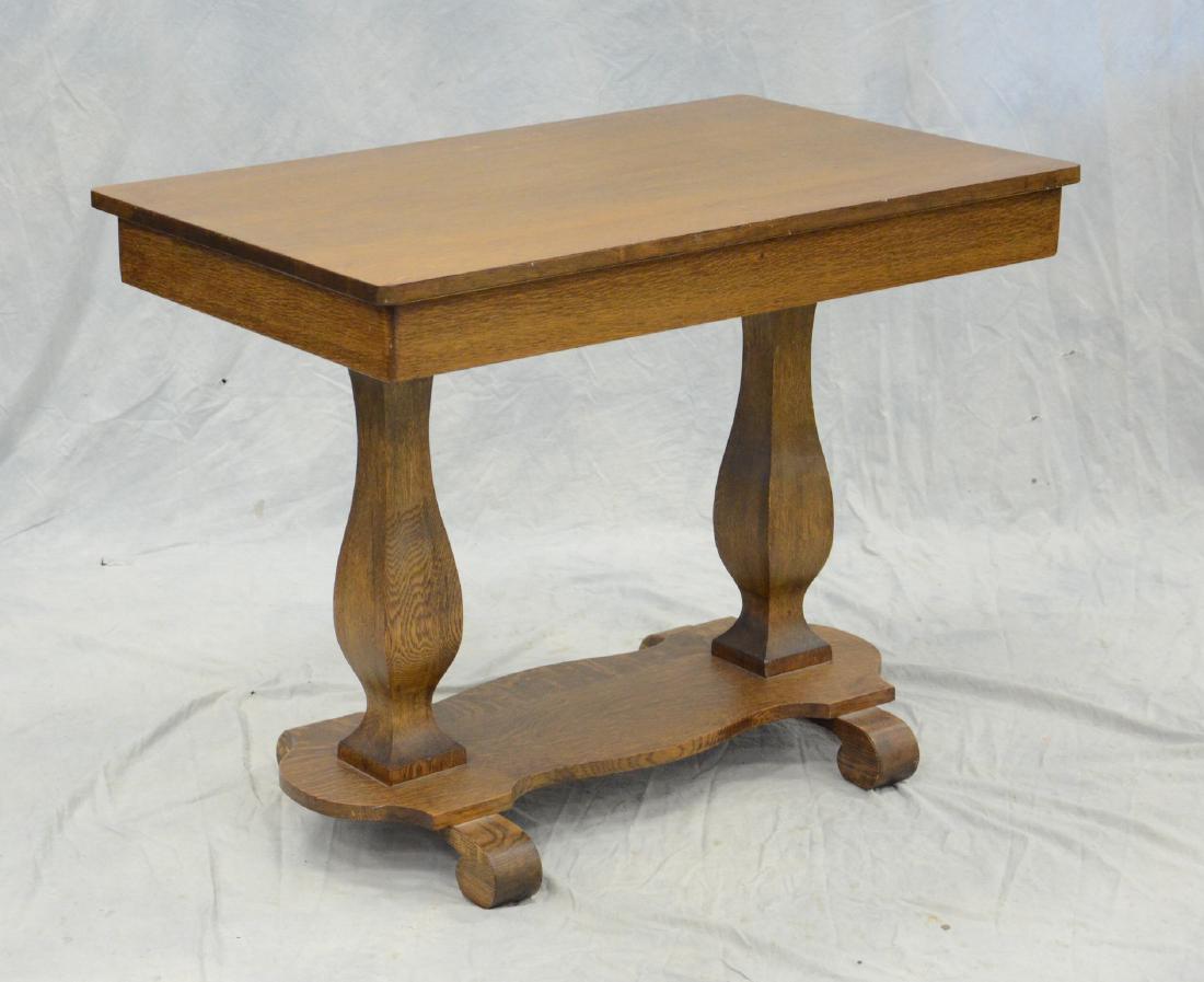 Oak Victorian library table (1 of 2)