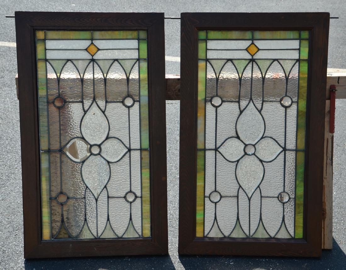 (2) stained glass panels, 24 1/4" x 34 1/4" (1 of 1)
