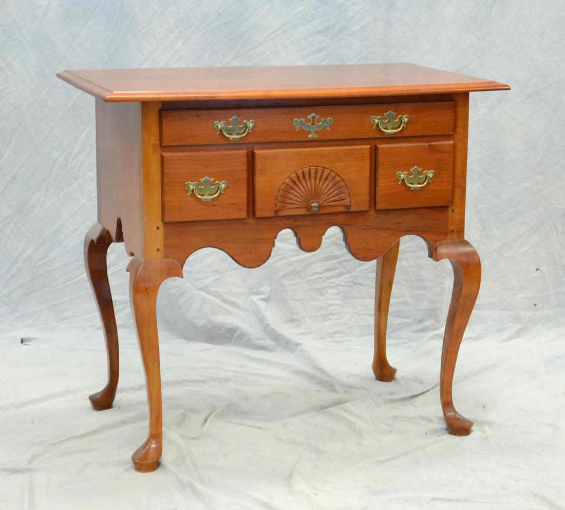 Cherry Queen Anne lowboy, bench made by George Pfister (1 of 4)