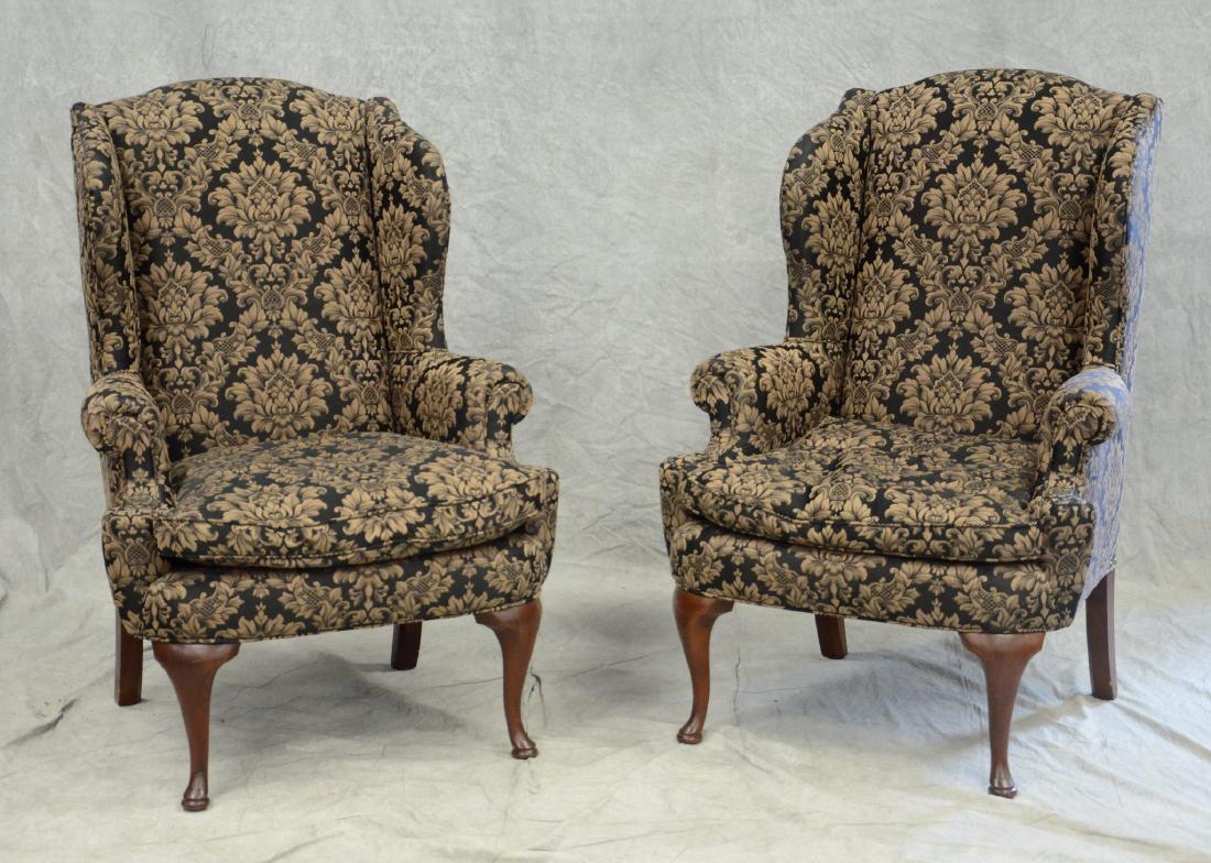 2 United Furniture Factory upholstered wing chairs (1 of 4)