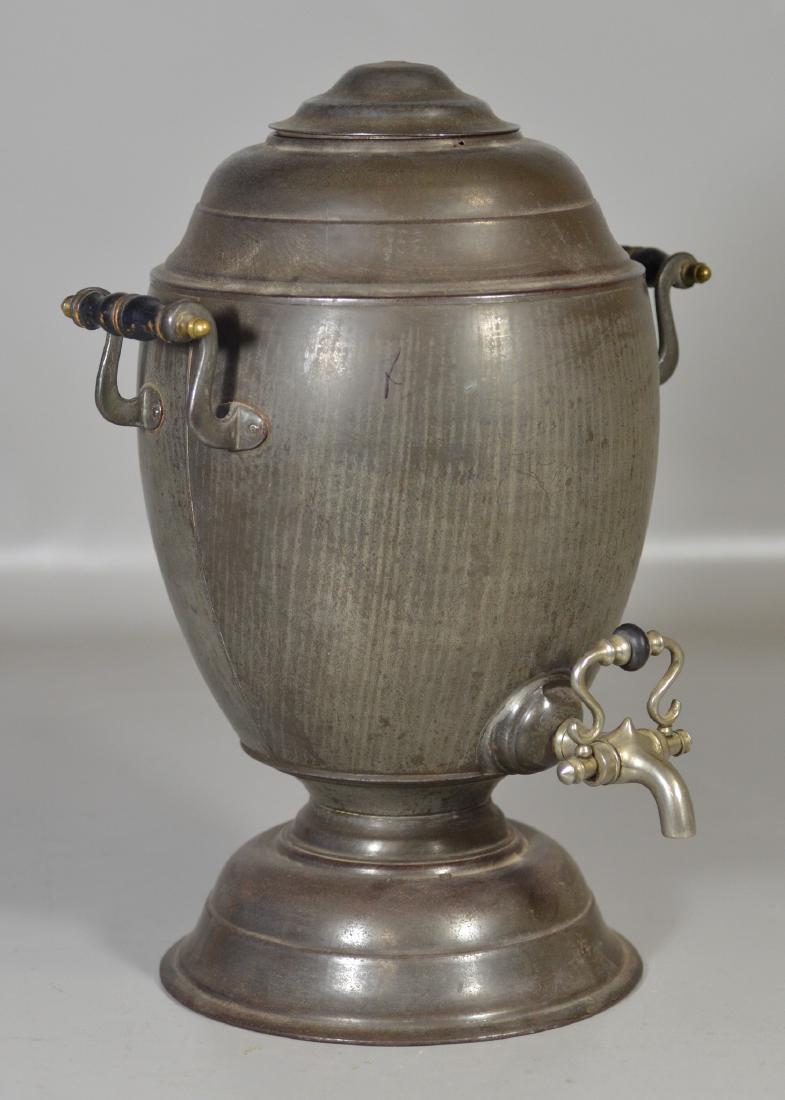 Tin Samovar: Tin Samovar, 18" h, from the Forbes Collection