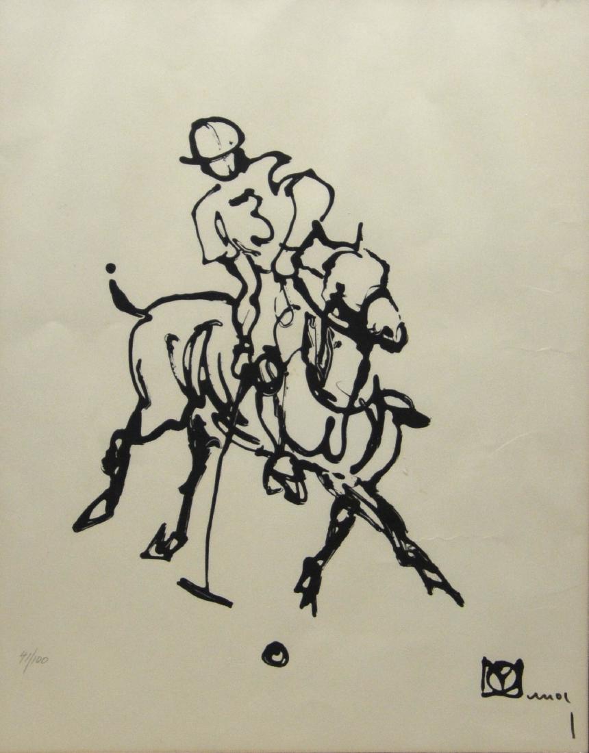 Alejandro Moy, (Argentinian, b 1954), "Polo Player" (1 of 5)