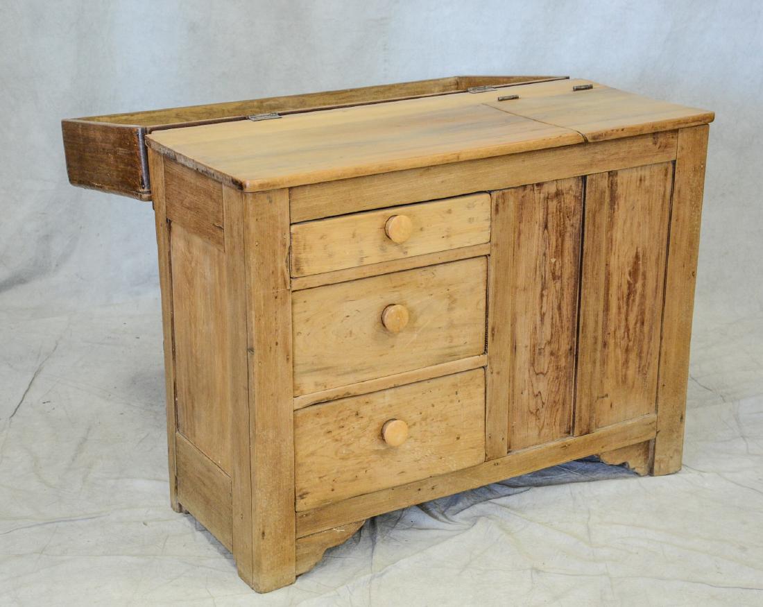 Pine lift top dry sink with flour bin (1 of 4)