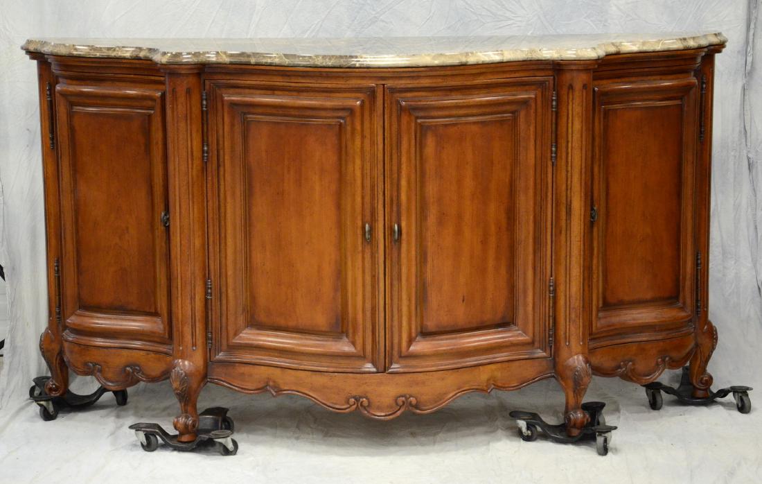 Century Provincial Style Marble Top Credenza (1 of 5)