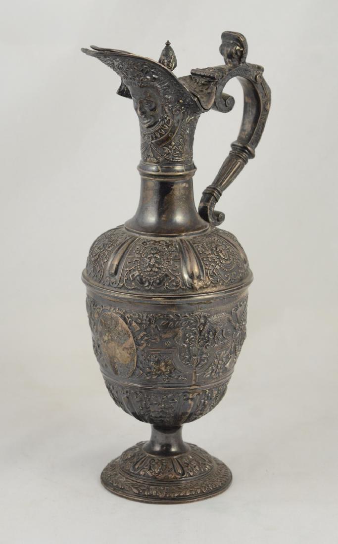 English sterling silver claret jug, London, 1898-99 (1 of 9)