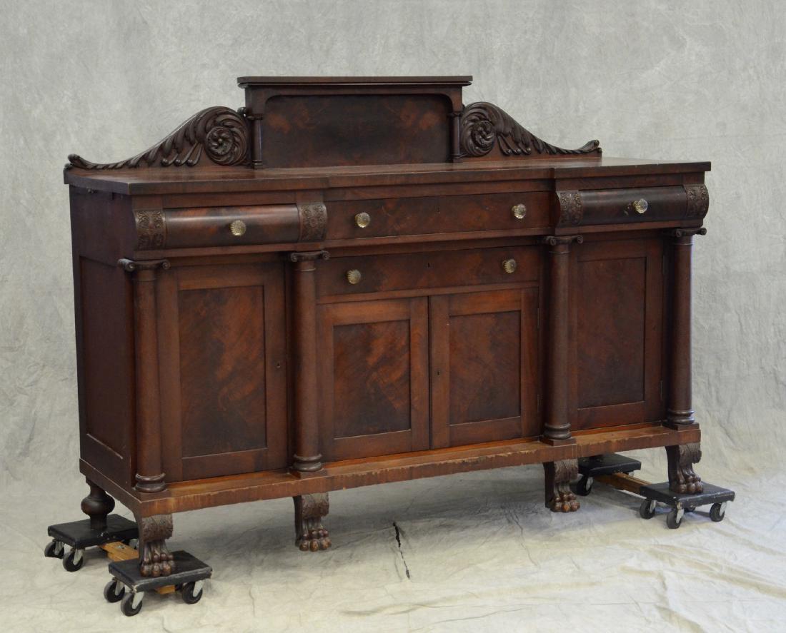 Carved mahogany Centennial Federal style sideboard (1 of 6)