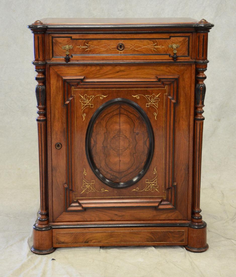 Walnut & rosewood Victorian Renaissance cabinet (1 of 7)