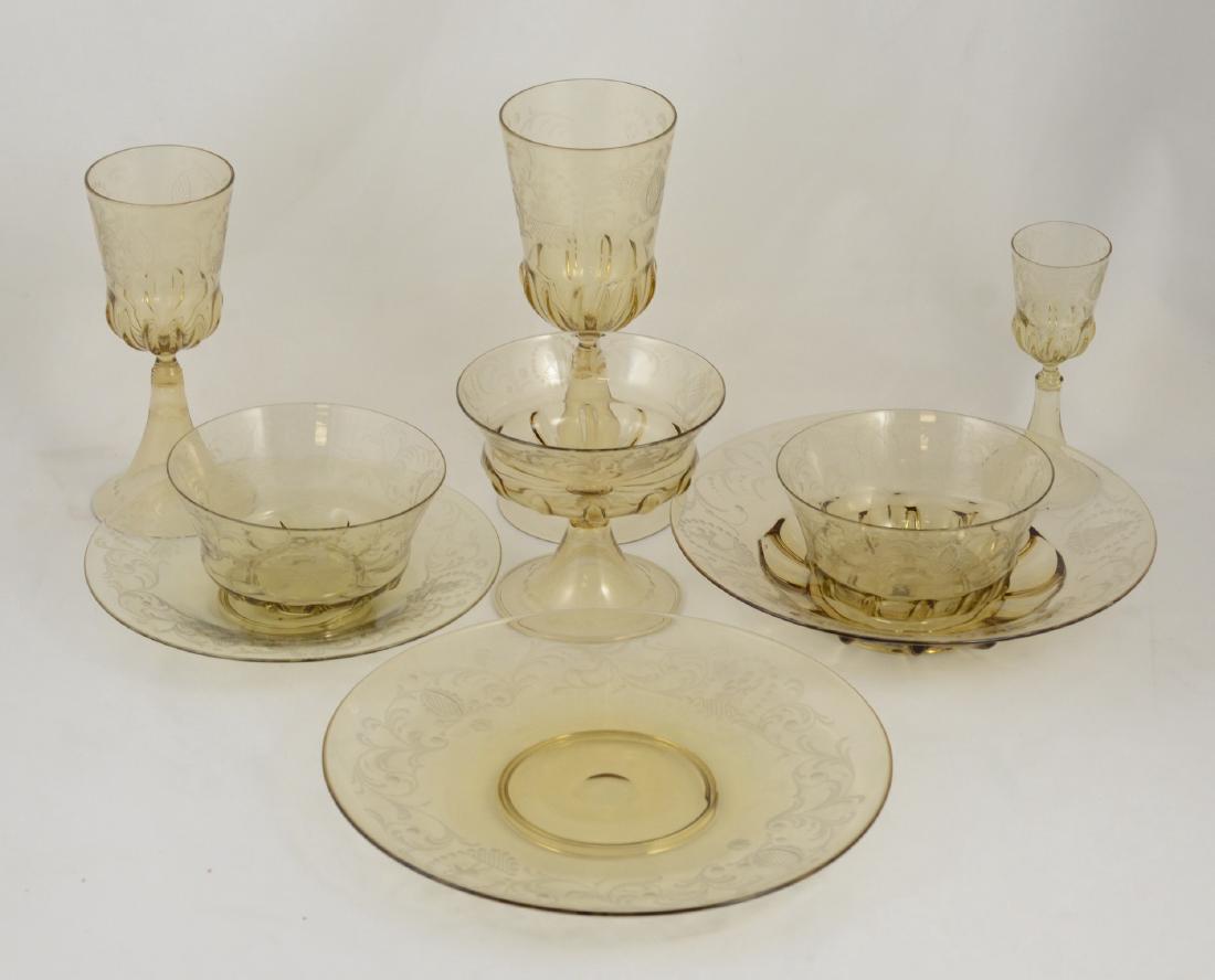 71 pc Pauly & Cie Murano glass table service (1 of 5)
