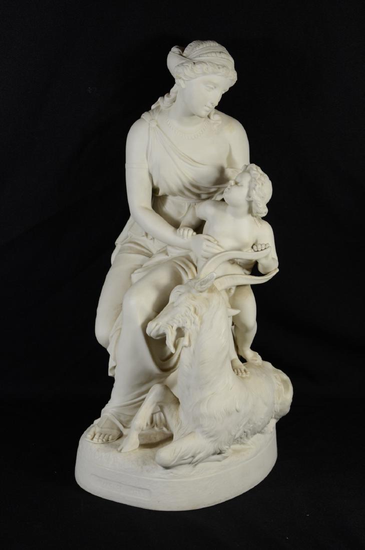 Copeland Parian Sculpture of "The Infancy of Jupiter" (1 of 10)