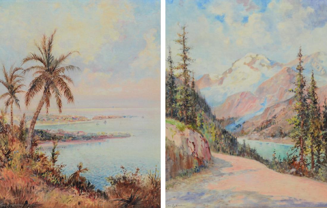 George A. Newman (American, 1875-1965), 2 paintings (1 of 9)