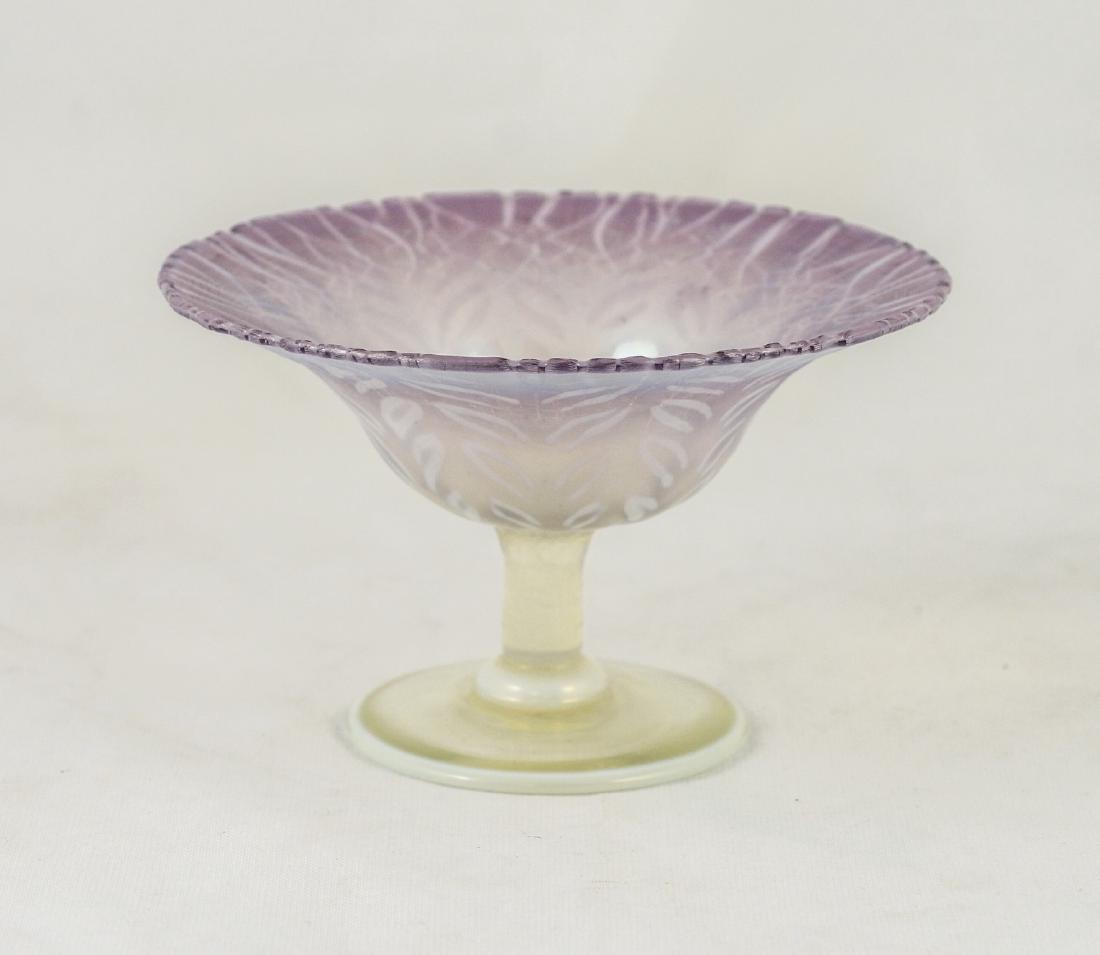 Tiffany Pastel Favrile art glass compote (1 of 7)
