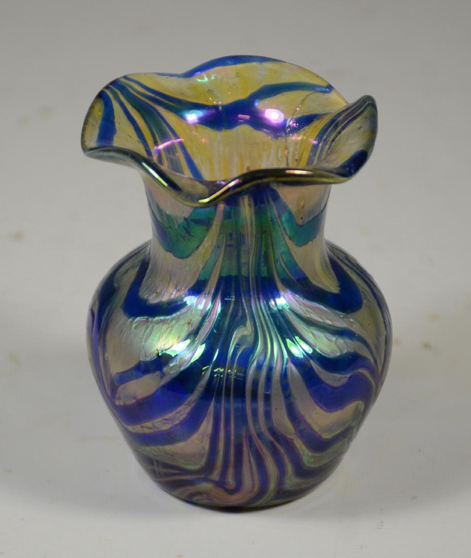 Loetz Type Art Glass Vase (1 of 5)