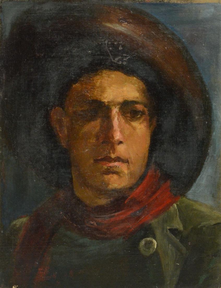 American Illustration School, 20th c, o/c, 16 x 12 (1 of 4)