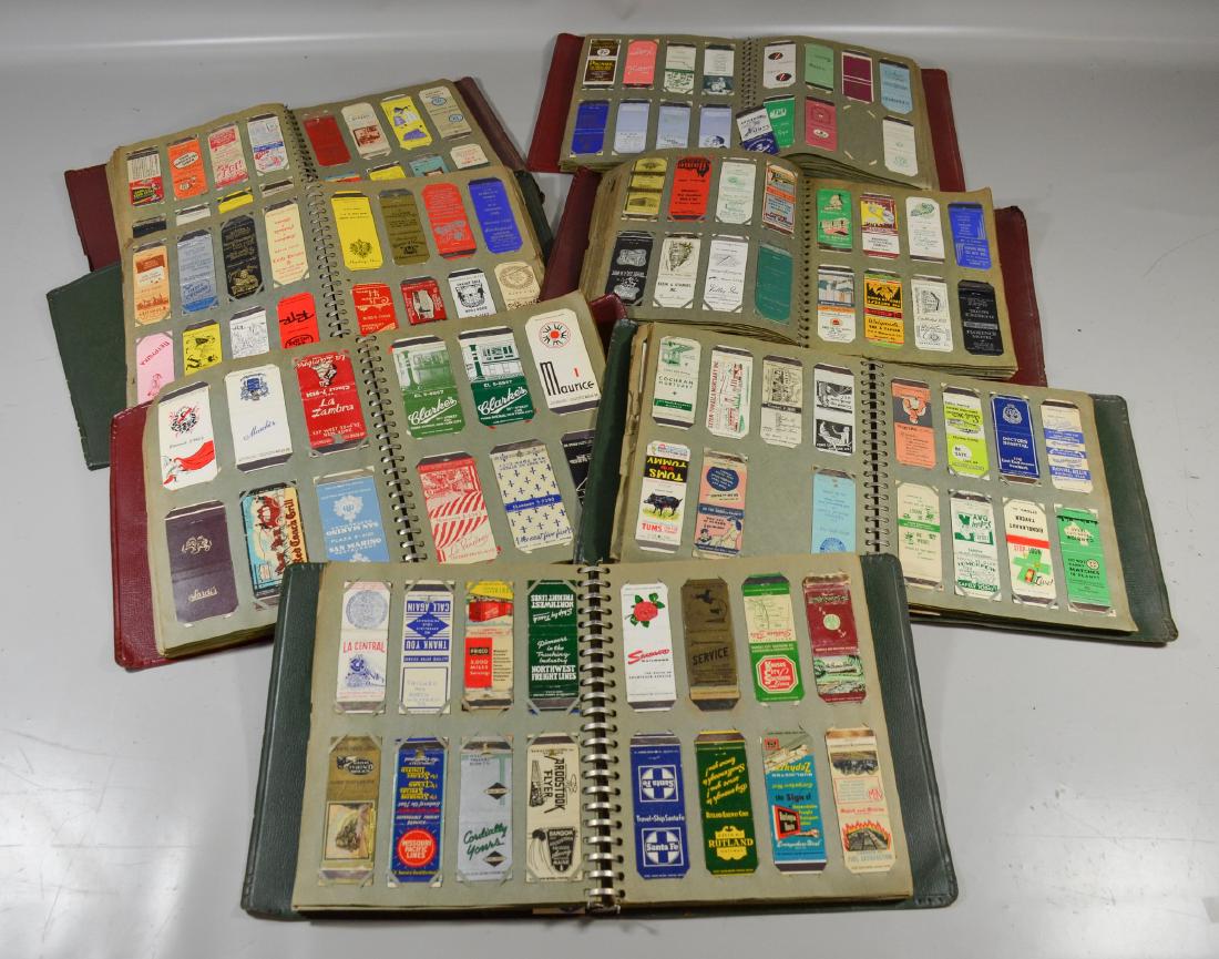 (7) albums of international matchbook covers (1 of 2)