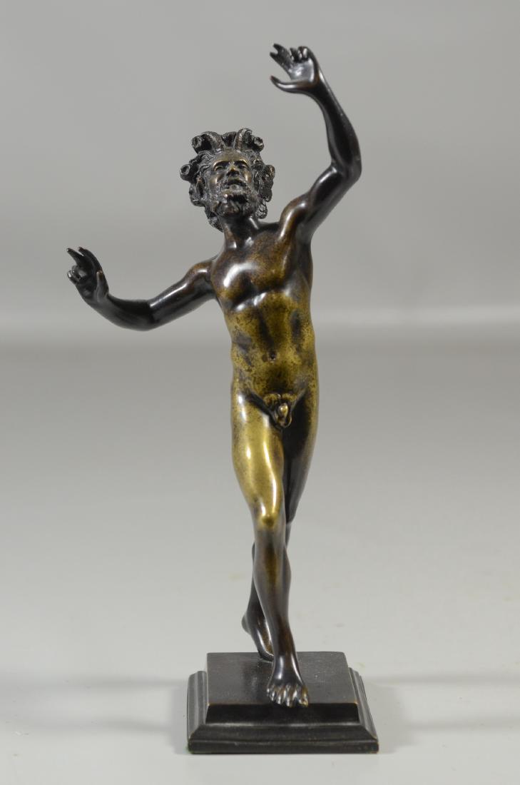 Bronze figure, The Dancing Faun of Pompeii (1 of 4)