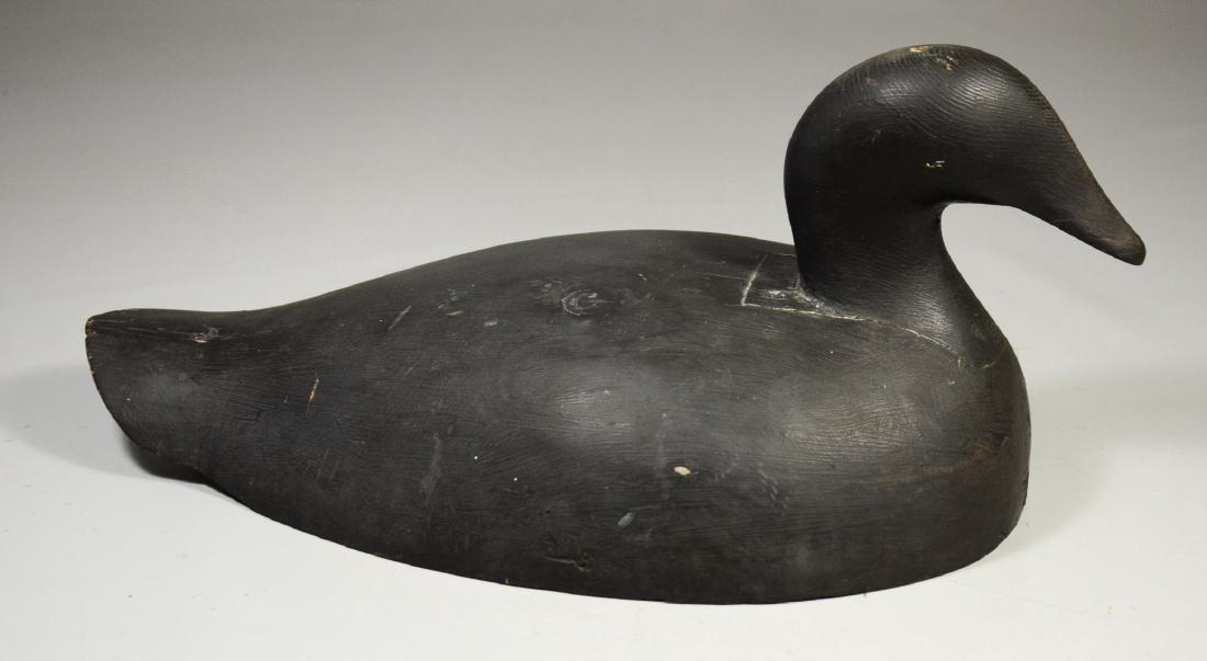 Black painted Maine duck decoy (1 of 3)