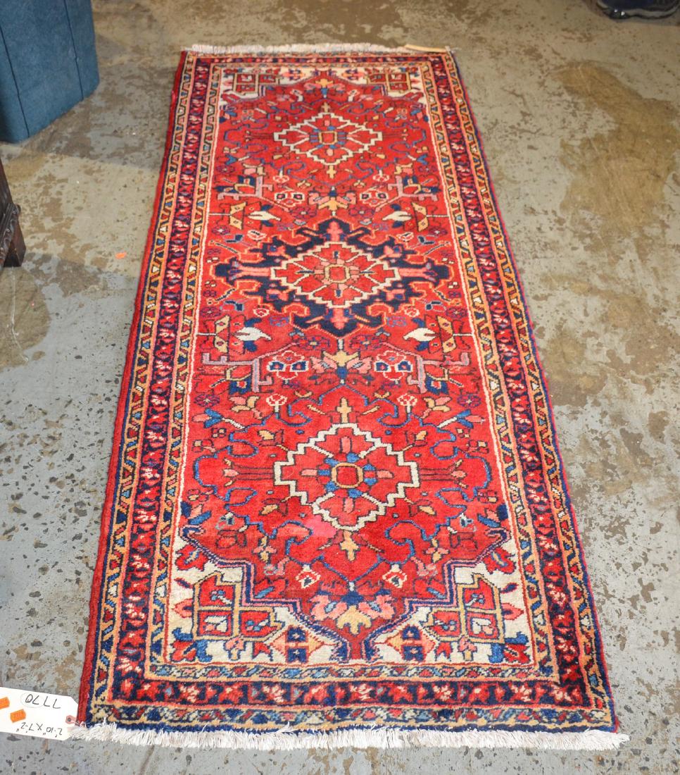 Oriental Throw Rug, 2'10" x 7'2" (1 of 3)