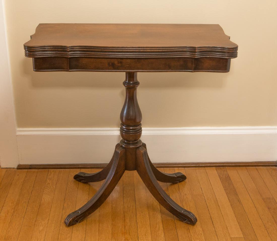 Mahogany Duncan Phyfe Style Game Table (1 of 2)