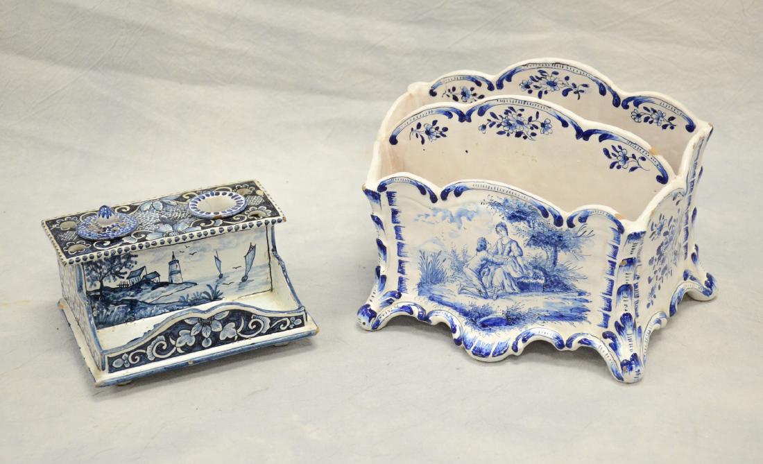 2 pcs Continental faience (1 of 2)