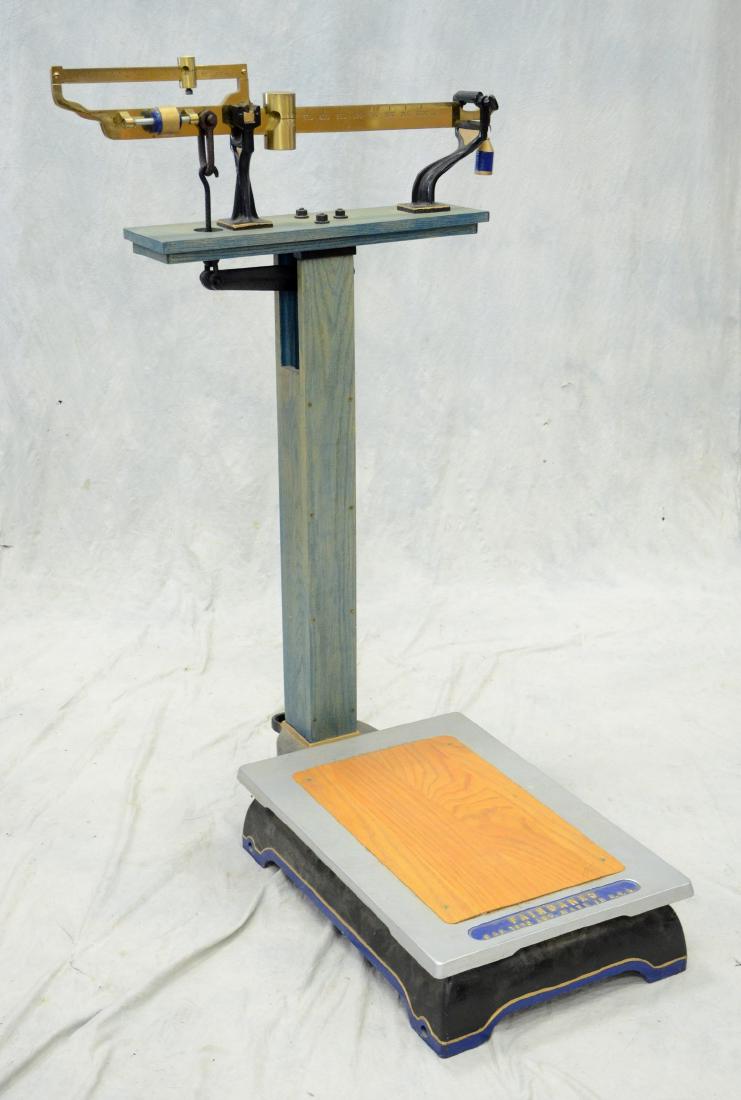 Antique Fairbanks platform scale, oak, iron, brass and Aug 22, 2017