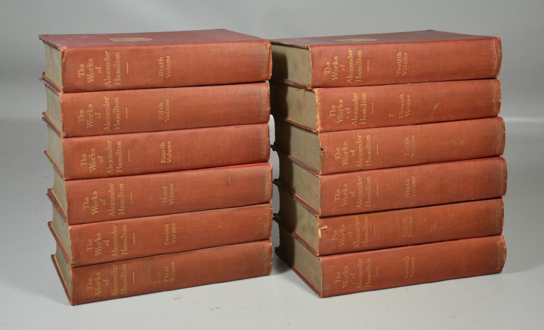(12) Volumes of "The Works of Alexander Hamilton": (12) Volumes of "The Works of Alexander Hamilton", 346/400, The Federal Edition, Limited Edition of 400
