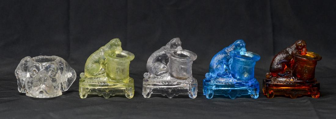 (5) EAPG novelty figural dog toothpicks (1 of 2)