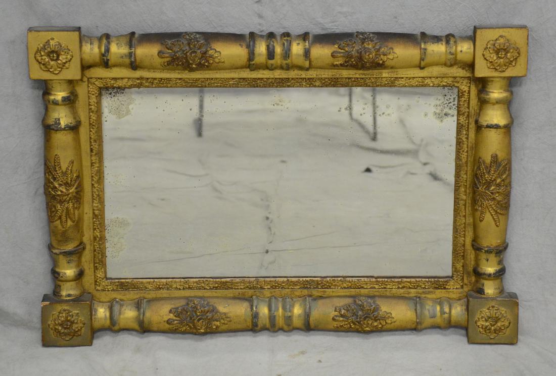 Gilt Empire split spindle wall mirror (1 of 2)