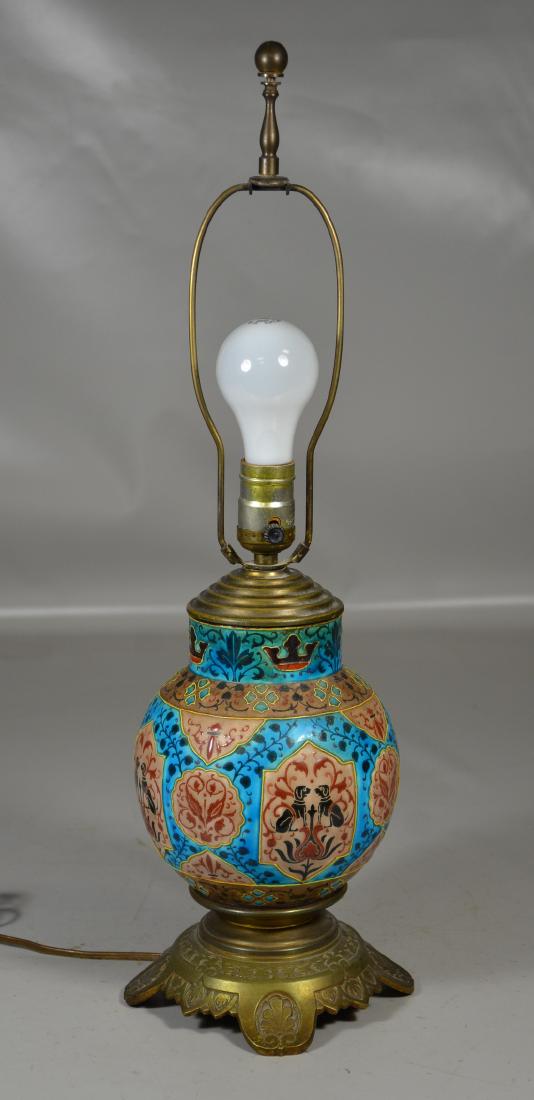 French Art Deco Pottery Vase Greyhound Decoration (1 of 3)